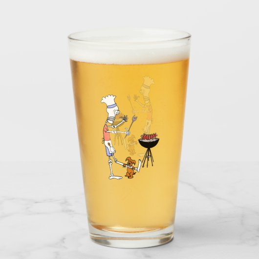 Skelett Koch Grillen GRILLEN und Hunde Gnawing auf Glas (Vorne (Gefüllt))