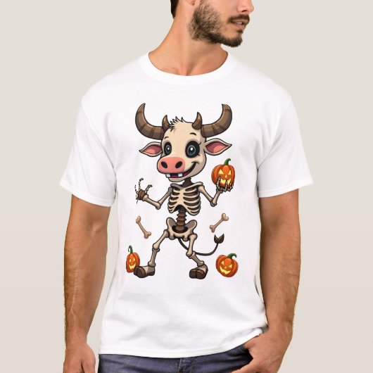 Skelett-Kuh-Parade T-Shirt (Vorderseite)