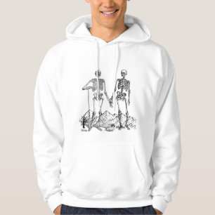 Skelett-Kunst-Hoodie Hoodie
