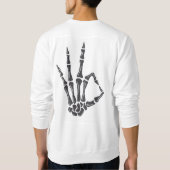 Skelett-Kunst-Sweatshirt Sweatshirt (Rückseite)