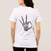 Skelett-Kunst-Sweatshirt Tri-Blend Shirt (Rückseite)