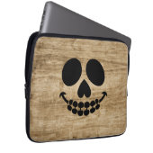 Skelett lächelt. laptopschutzhülle (Vorne Rechts)