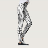 Skelett Leggings (Rechts)