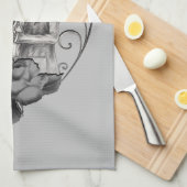 Skelett Liebe Paarheiratstänze aller Art Geschirrtuch (Viertel Falte)