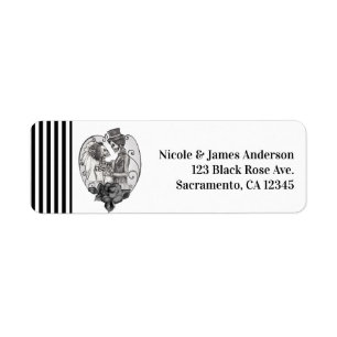 Skelett Liebespaar Hochzeitstanz Gothic Hochzeit