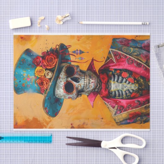 Skelett Life1 Seidenpapier (Handwerk)