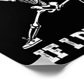 Skelett Lifting Weights Workout Gym Lover - Wenn i Poster (Ecke)