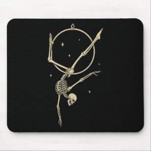 Skelett Luftreifen Seide Luftakrobat Lustig Zirkus Mousepad
