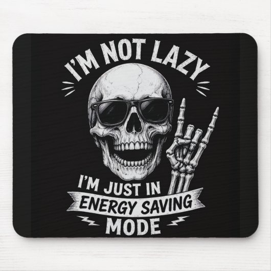 Skelett Lustige Vibes Mousepad (Vorne)