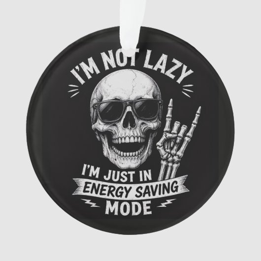 Skelett Lustige Vibes Ornament (Vorderseite)