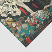Skelett, manipuliert von Hexe, Kuniyoshi Seidenpapier (Ausschnitt)
