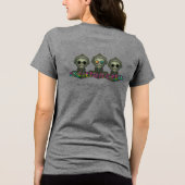 Skelett-Mannschaft Tri-Blend Shirt (Rückseite)