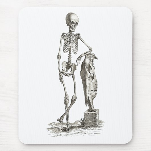 Skelett-Mauspad Mousepad (Vorne)