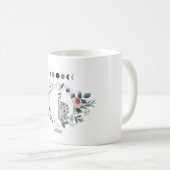 Skelett mit Blumen Kaffeetasse (VorderseiteRechts)