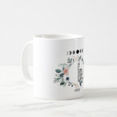 Skelett mit Blumen Kaffeetasse (Vorderseite Links)