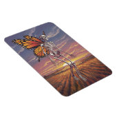 Skelett mit Butterfly Wings Design Magnet (Rechte Seite)