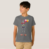 Skelett mit Clownase, Halloween, Autor Nat T-Shirt (Vorne ganz)