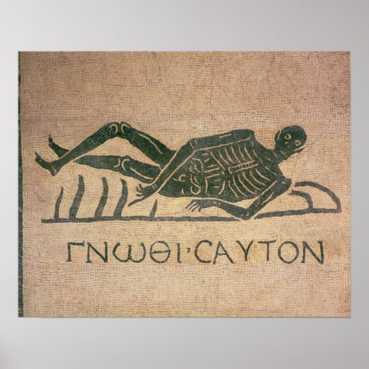 Skelett mit dem Titel 'Know Poster (Vorne)