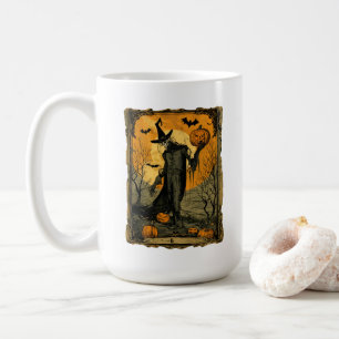 Skelett mit der Tarot-Karte von Evil Pumpkin Kaffeetasse