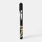 Skelett mit einer Rose - Sticker für künstlerisch- iPhone Hülle (Linke Seite)