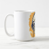 Skelett mit Kopfhörern Kaffeetasse (Links)