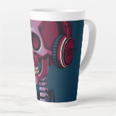 Skelett mit Kopfhörern Milchtasse (Rechte Ecke)