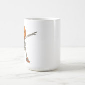 Skelett mit Pumpkin Head Dab Dance Halloween Kaffeetasse (Mittel)