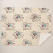 Skelett mit Rose Sherpadecke (Vorderseite (Horizontal))
