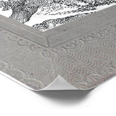 Skelett mit Schädelplakat Poster (Ecke)