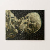 Skelett mit Zigarette durch Van Gogh Puzzle (Horizontal)