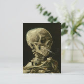 Skelett mit Zigarette von Van Gogh Postkarte (Stehend Vorderseite)