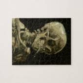 Skelett mit Zigarette von Van Gogh Puzzle (Horizontal)
