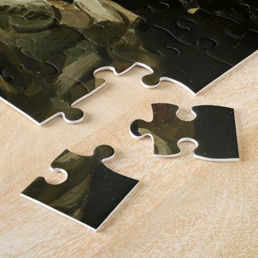 Skelett mit Zigarette von Van Gogh Puzzle (Seite)