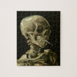 Skelett mit Zigarette von Van Gogh Puzzle<br><div class="desc">Vincent Willem van Gogh war ein postimpressionistischer Maler holländischer Herkunft, dessen Werk - bemerkenswert für seine raue Schönheit, emotionale Ehrlichkeit und seine kühne Farbe - weit reichenden Einfluss auf die Kunst des 20. Jahrhunderts hatte. Nach Jahren schmerzhafter Angst und häufiger psychischer Erkrankungen starb er 37 Jahre an einer Schussverletzung, die...</div>