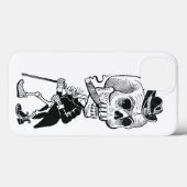 Skelett mit Zigarre Case-Mate iPhone Hülle (Rückseite (Horizontal))