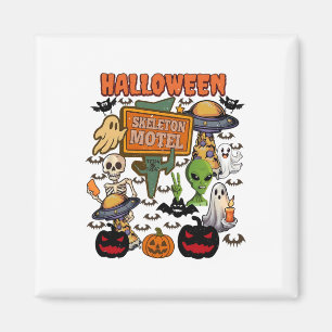 Skelett-Motel Halloween Süßer Geist Geist Hallowee Magnet