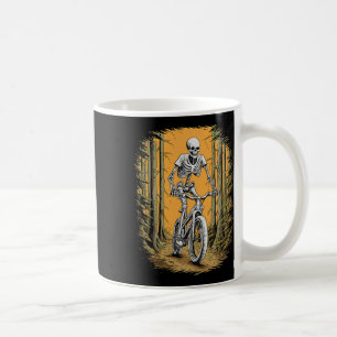 Skelett Mountain Bike Radfahrer Skeletton Hallowee Kaffeetasse