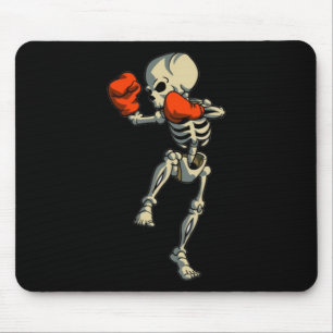 Skelett Muay Thai Halloween Kickboxen Mma Kämpfer Mousepad
