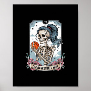 Skelett Mumie Tarotkarte Skelett Muttertag  Poster