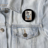 Skelett Mutter Tarotkarte Skelett Halloween Hexen Button (Beispiel)