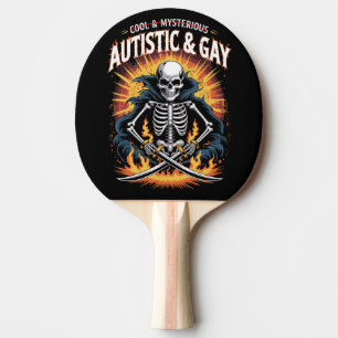 Skelett Nicht Cool Und Geheimnisvoll Autistischer Tischtennis Schläger