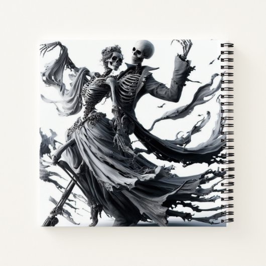 Skelett Notizblock (Rückseite)