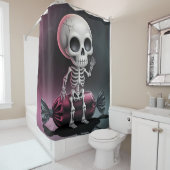 Skelett on Candy Shower Vorhang (Beispiel)