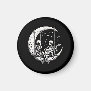 Skelett-Paar-Mond-Gitarre Magnet