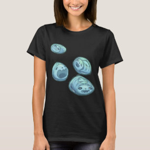 Skelett-Panda-Seescheide - Süßes Seescheiden-Muste T-Shirt