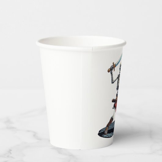 Skelett Pappbecher (Rechts)