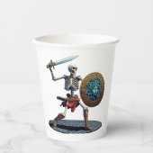 Skelett Pappbecher (Vorderseite)