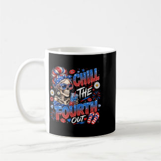Skelett-Patriot Mädchen den 4. Juli runterspielen Kaffeetasse