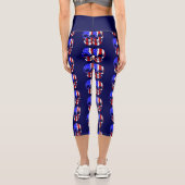 Skelett patriotisch capri leggings (Rückseite)