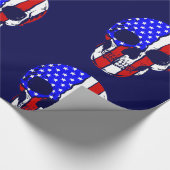 Skelett patriotisch geschenkpapier (Ecke)